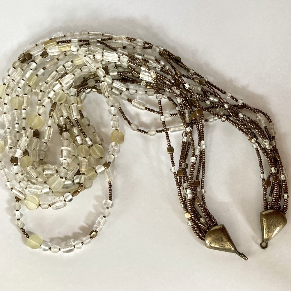 Vintage Hand Crafted Statement Necklace MultiStrand by Designer Jay Strongwater